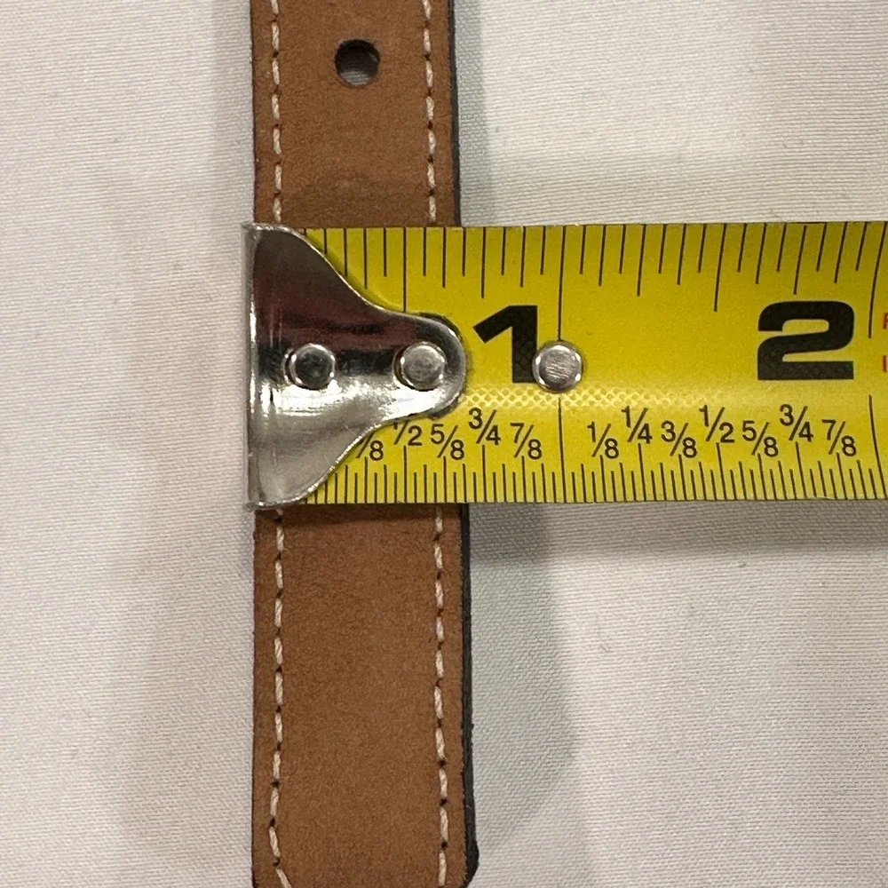 Brighton Vintage 1996 Western Skinny Belt Women‎ 32 Bronze Metallic Cowgirl Boho